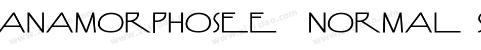 Anamorphosee  Normal Sample字体转换